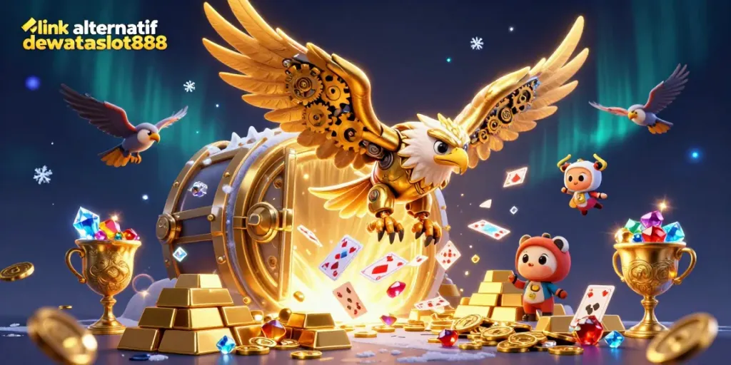 Menangkan permainan dengan link alternatif dewataslot888, menggambarkan permainan slot yang menarik dan kaya harta.