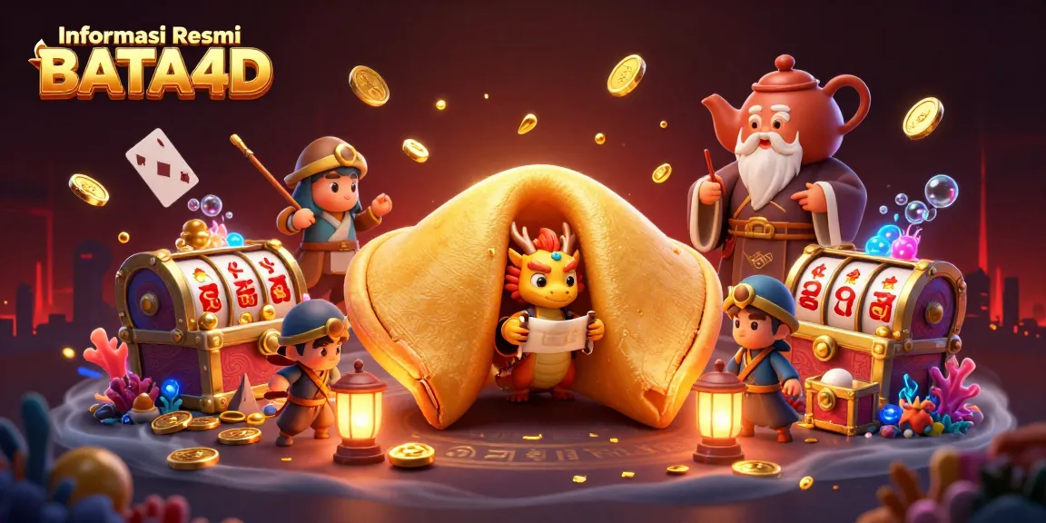 Engage with Informasi Resmi BATA4D through vibrant slots and casino elements in a fantasy setting.
