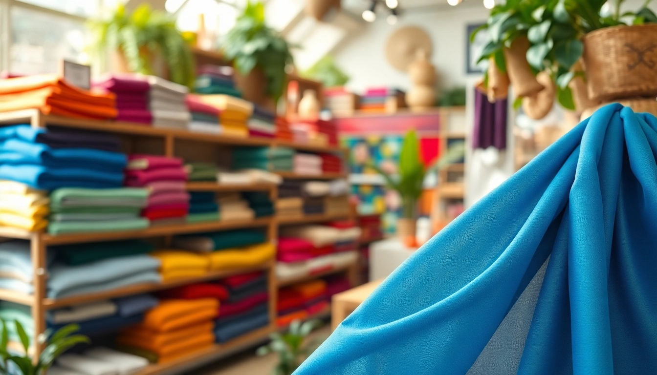 Verken terlenka broekenstof in diverse kleuren en texturen uit een stoffenwinkel.
