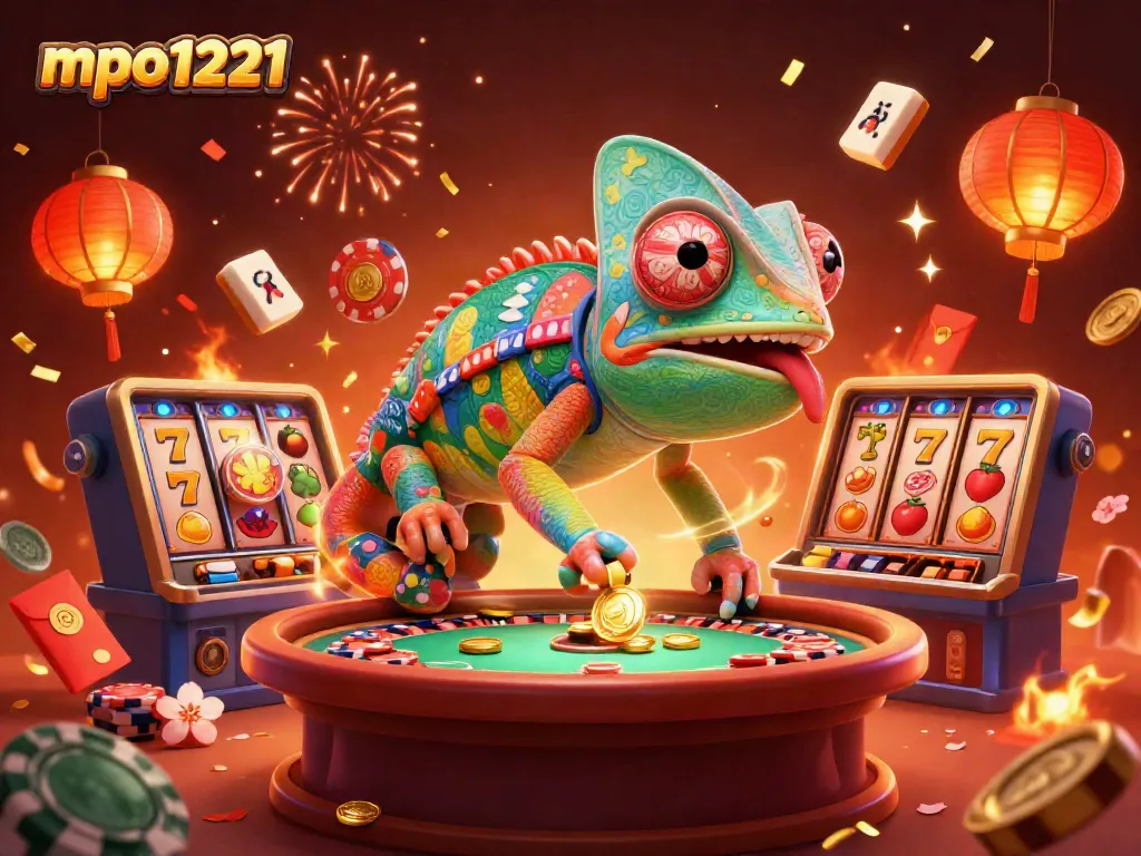 Engage with mpo1221's vibrant casino world featuring dynamic slots, fireworks, and golden rewards.
