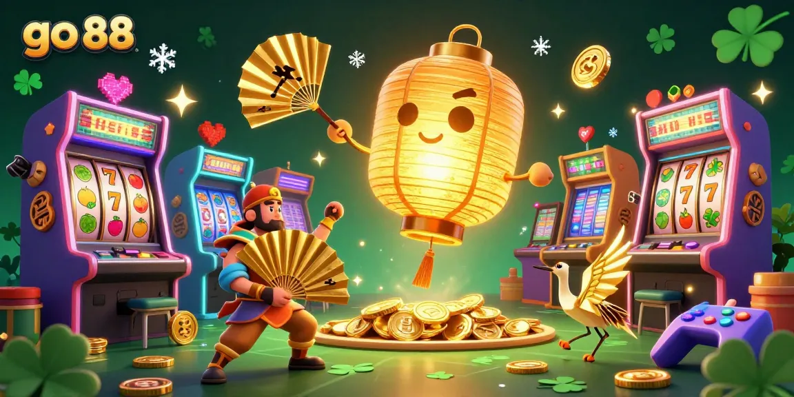 Engage in the thrilling world of go 88 with captivating casino symbols and vibrant game elements.