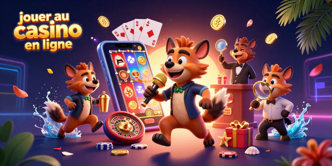 Jouer au casino en ligne avec des hyènes comiques dans un club de casino animé et coloré.