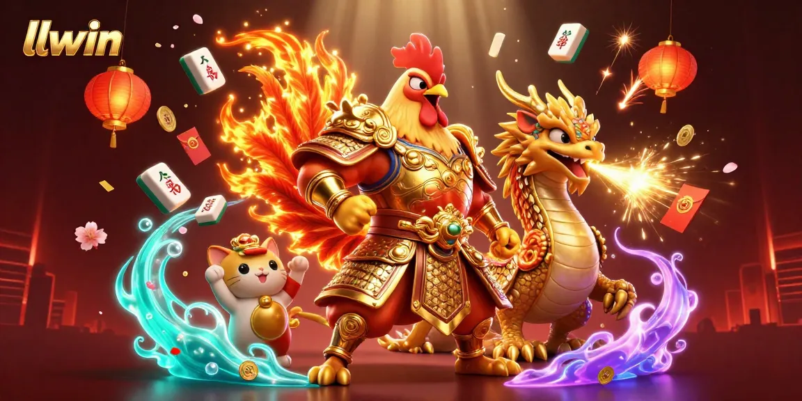 Experience exhilarating gameplay with llwin's animated characters in this vibrant casino scene.