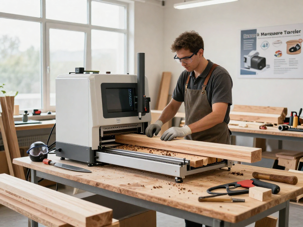 Shashel technology in action, eliminating wood borer pests in a modern workshop environment.