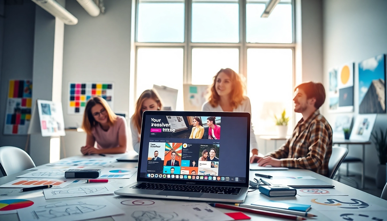Web design Edmonton team brainstorming innovative ideas in a bright, collaborative studio.