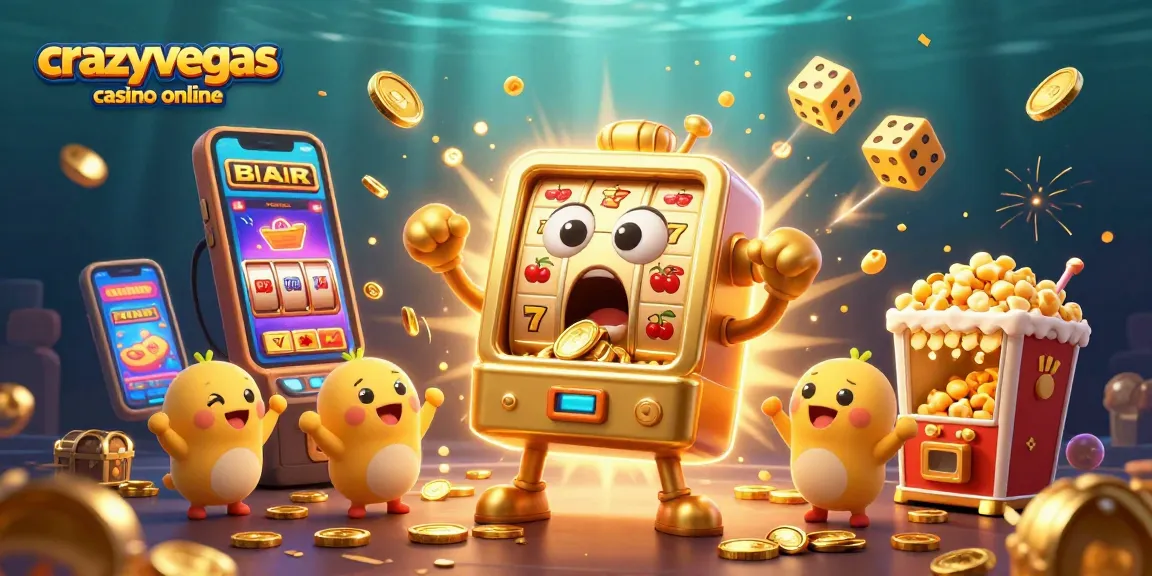 Winning at crazyvegas casino online with joyful slot machines and jackpot explosion.