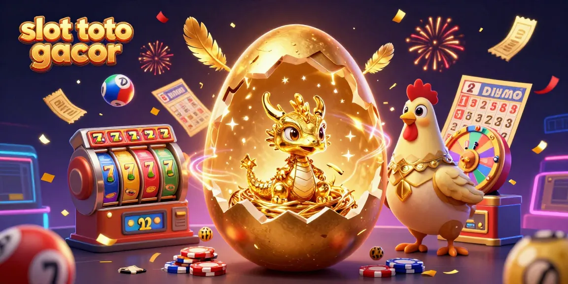 Engage with slot toto gacor featuring a golden baby dragon and dynamic casino elements in an electrifying scene.