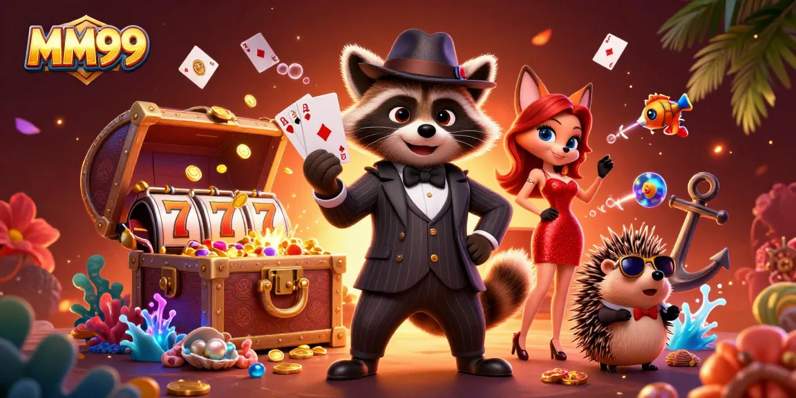 Engage in thrilling gameplay at MM99 with vibrant characters and slots bursting with rewards.