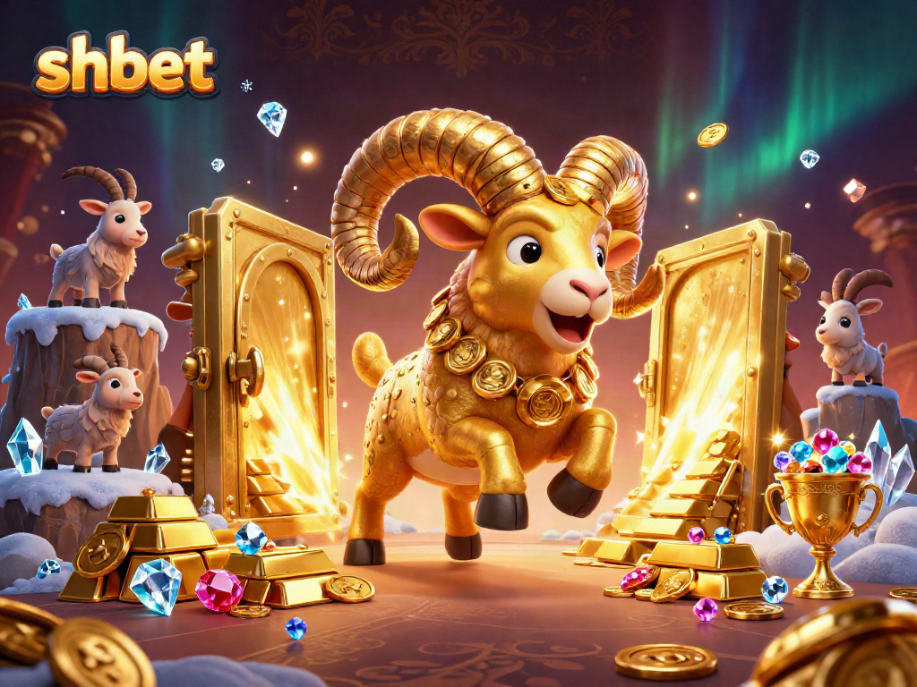 Experience shbet's thrilling action in a packed casino scene with golden treasures and vibrant characters.