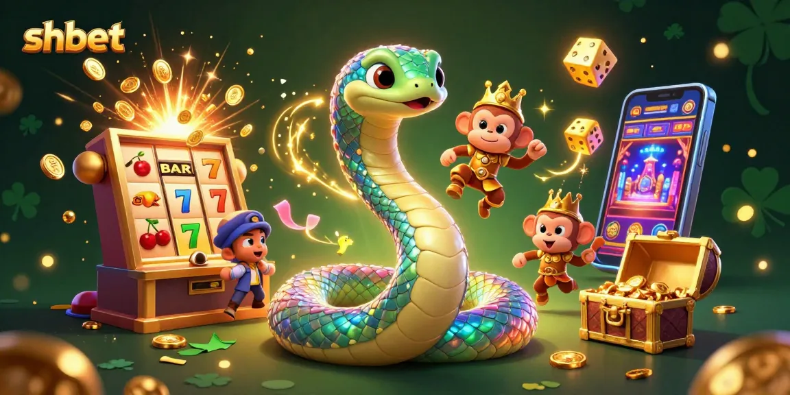 Experience thrilling jackpots with shbet's vibrant 3D casino scene featuring colorful characters and rich game elements.