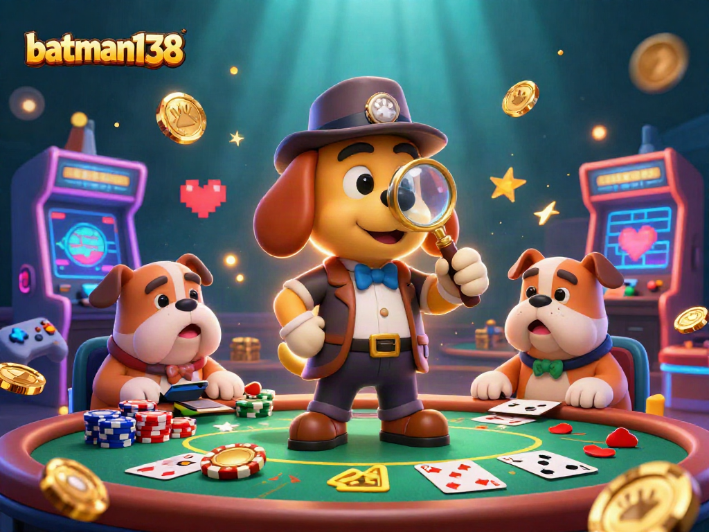 Engage in thrilling gameplay at batman138 with colorful chips and cards in a vibrant casino scene.
