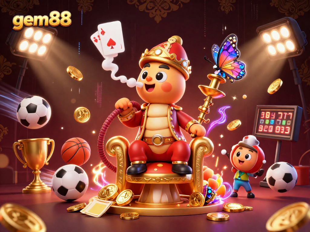 Engage with gem88 through vibrant casino elements showcasing dynamic sports betting action.