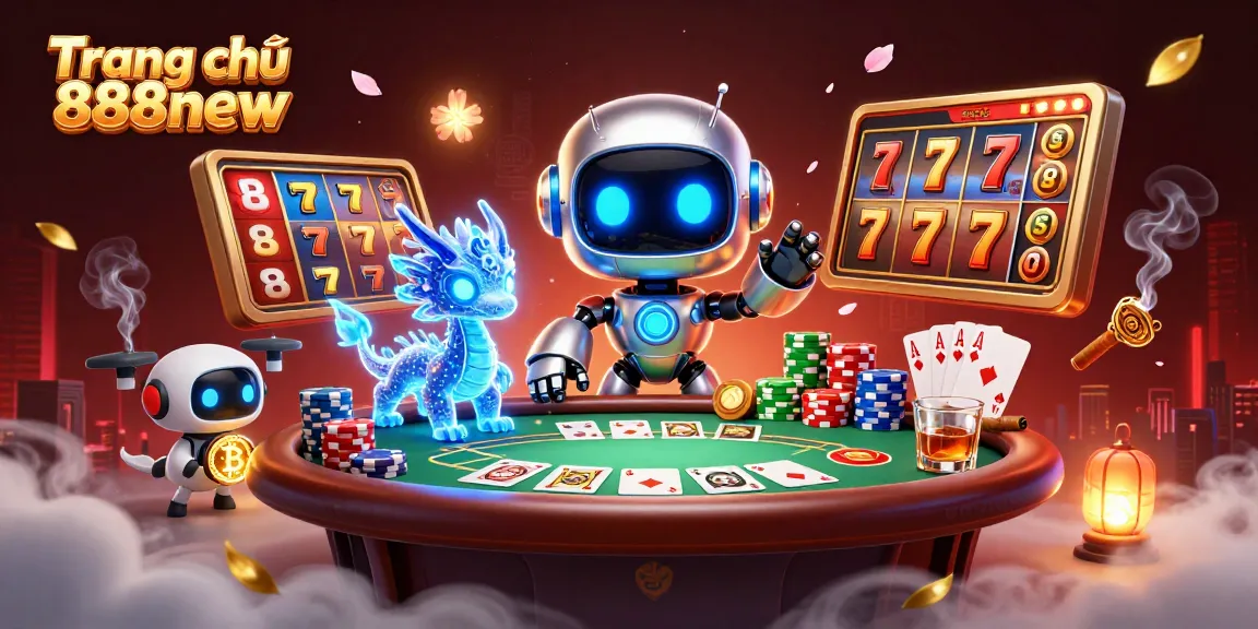 Engaging players at Trang chủ 888new with dynamic casino and gaming action in a vibrant 3D scene.