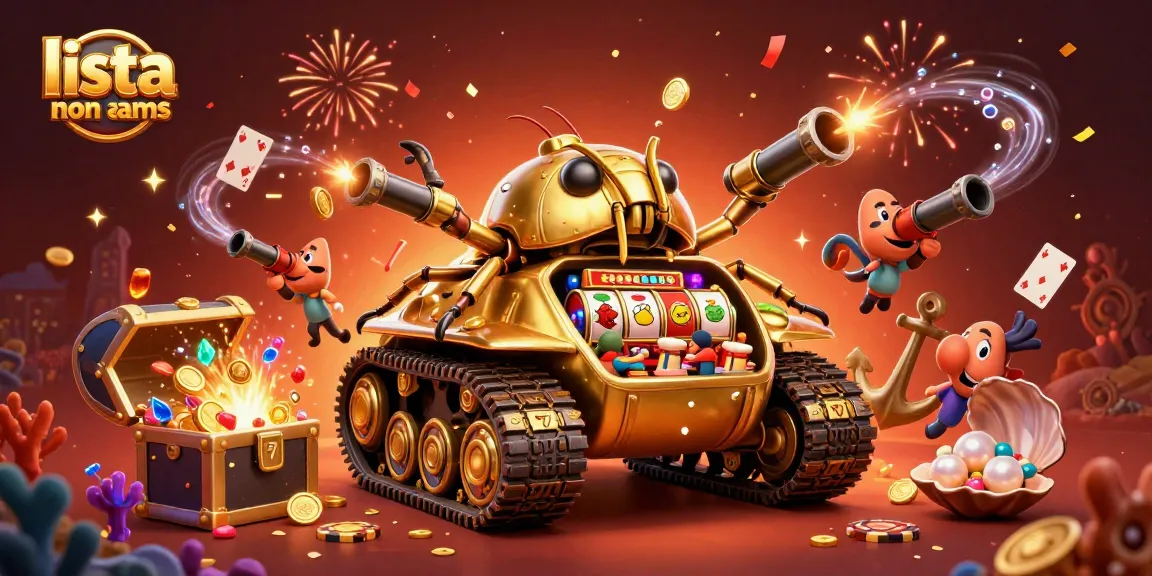 Scopri la lista casino non AAMS con un fantastico carro armato d'oro mini-casino.