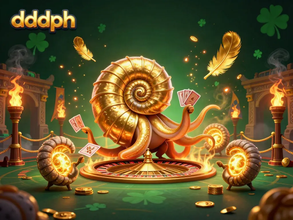 Experience dddph's thrilling casino action with an ancient nautilus roulette wheel and glowing companions.