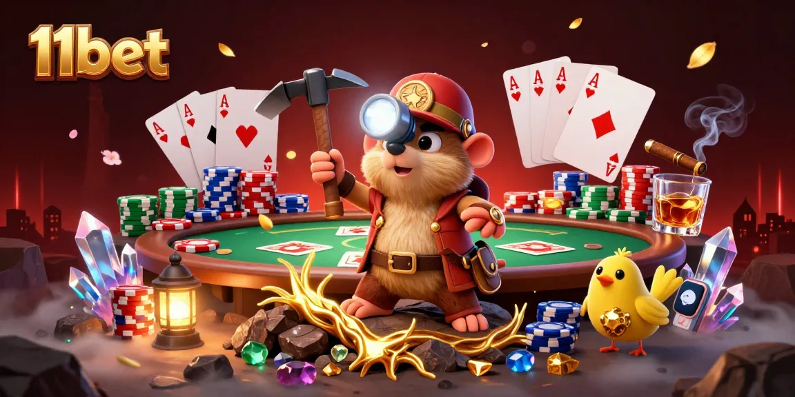 Experience winning strategies at 11bet with vibrant poker action and treasure hunting adventures.