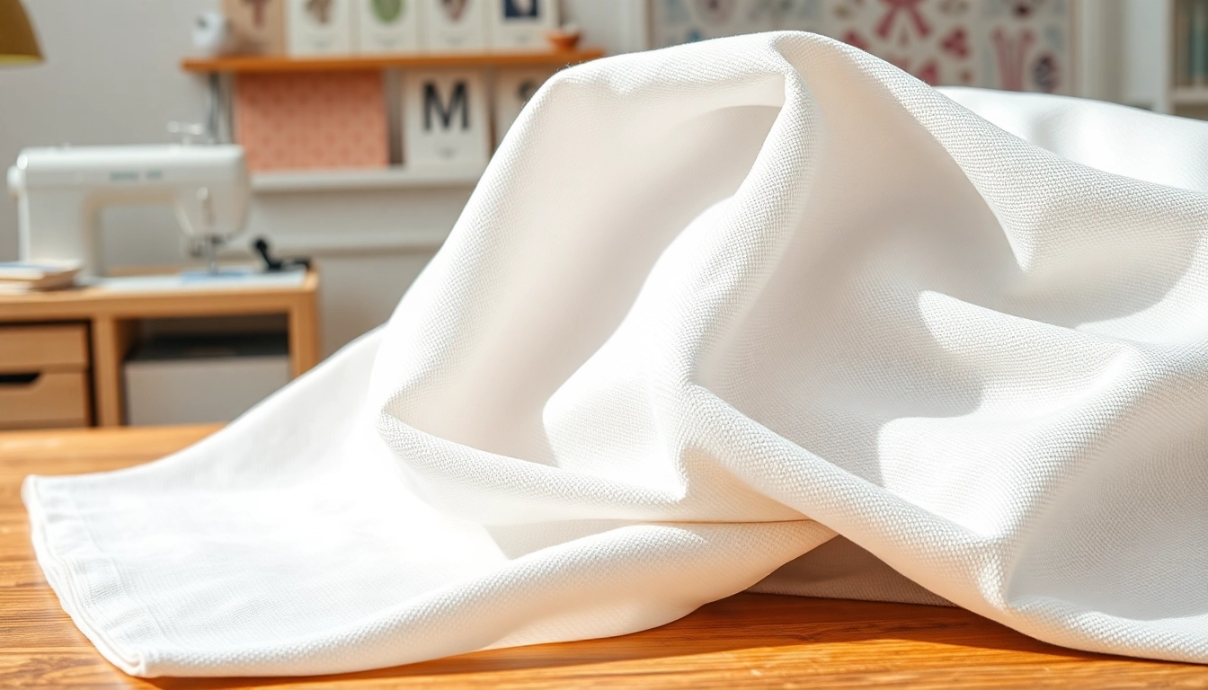 Discover wat is percale katoen through this elegant fabric display showcasing its softness and quality.