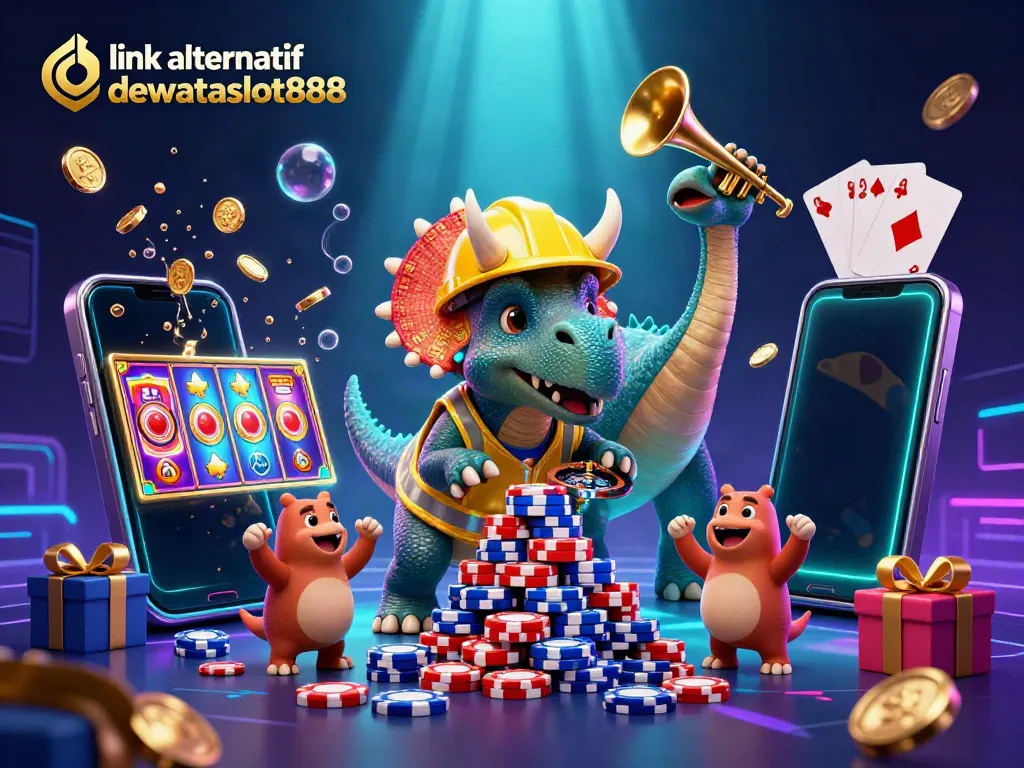 Menyusun tumpukan chip poker di DEWATASLOT888 menggunakan link alternatif dewataslot888 yang aman dan cepat.